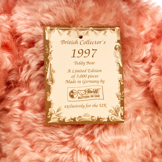 STEIFF 'Rose' 1997, British Collectors, White Tag 654480 - Limited Edition