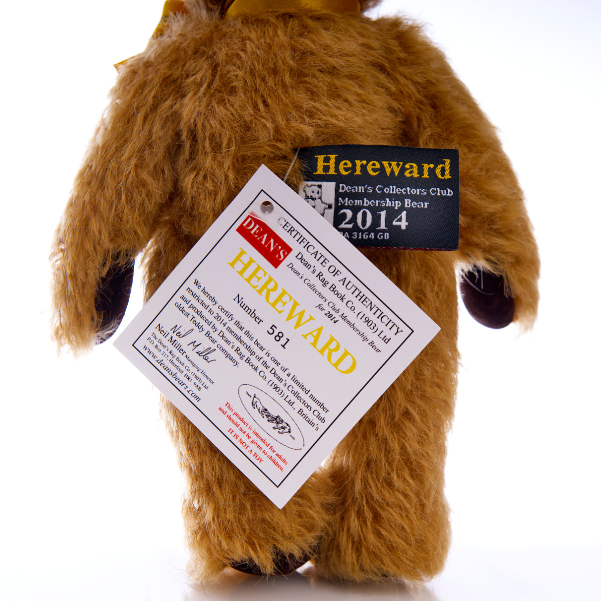 DEAN'S RAG BOOK Co. 'Hereward' - 2014 Membership Limited Edition Bear