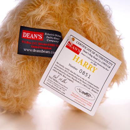 DEAN'S RAG BOOK Co. 'Harry' - 2012 Membership Limited Edition Bear