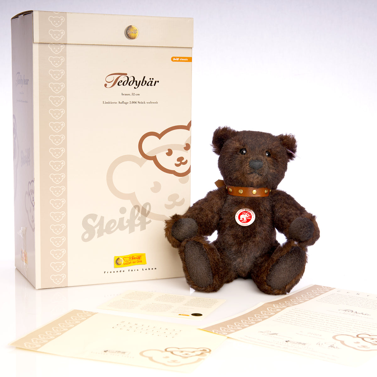 STEIFF 'TeddyBär Braun' (Brown Teddy Bear) 2006 – White Tag 038266 - Limited Edition
