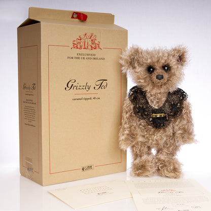 STEIFF 'Grizzly Ted' - Teddy Bear 2004 – White Tag 661402 - Limited Edition
