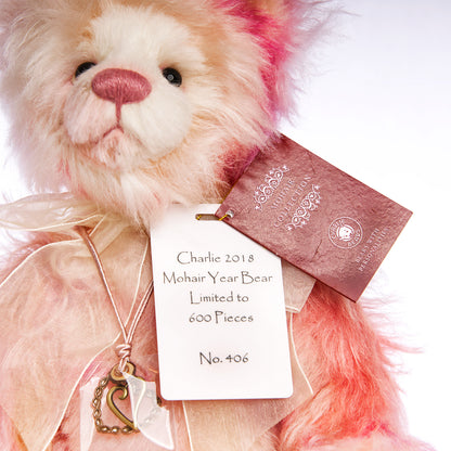CHARLIE BEARS - 'Mohair Year Bear' 2018 CBM185803B – Limited Edition 406/600 designed by Isabelle Lee