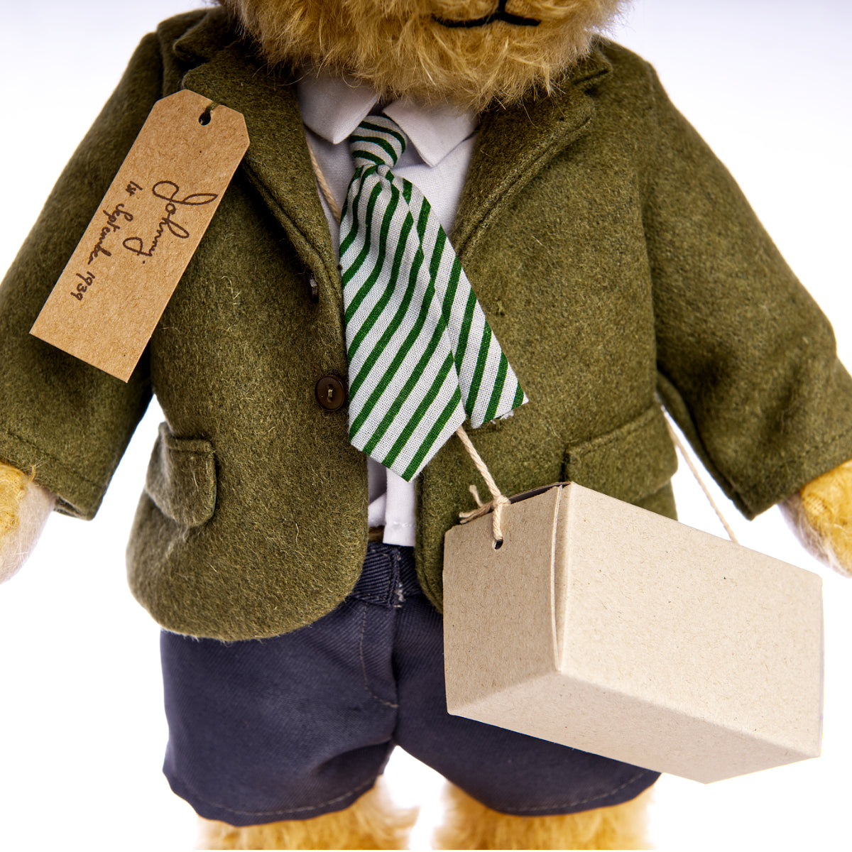 MERRYTHOUGHT 'Johnny The Evacuee Bear' Limited Edition - exclusive Danbury Mint