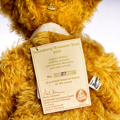 HERMANN-SPIELWAREN ‘Sonneberg Museums Musical Bear & Monkey 2003’ – Limited American Edition