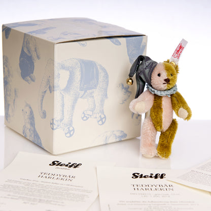 STEIFF Miniature 'TeddyBär Harlekin'/Harlequin Bear - White Tag 034510 - Limited Edition