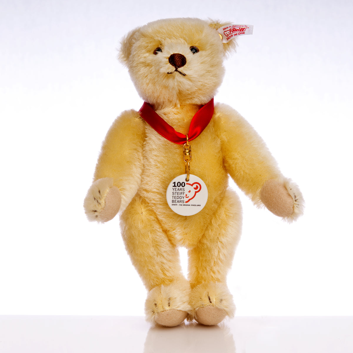 STEIFF 'Geburtstags-Teddybär' 100 Anniversary Bear - White Tag 671043 - Limited Edition