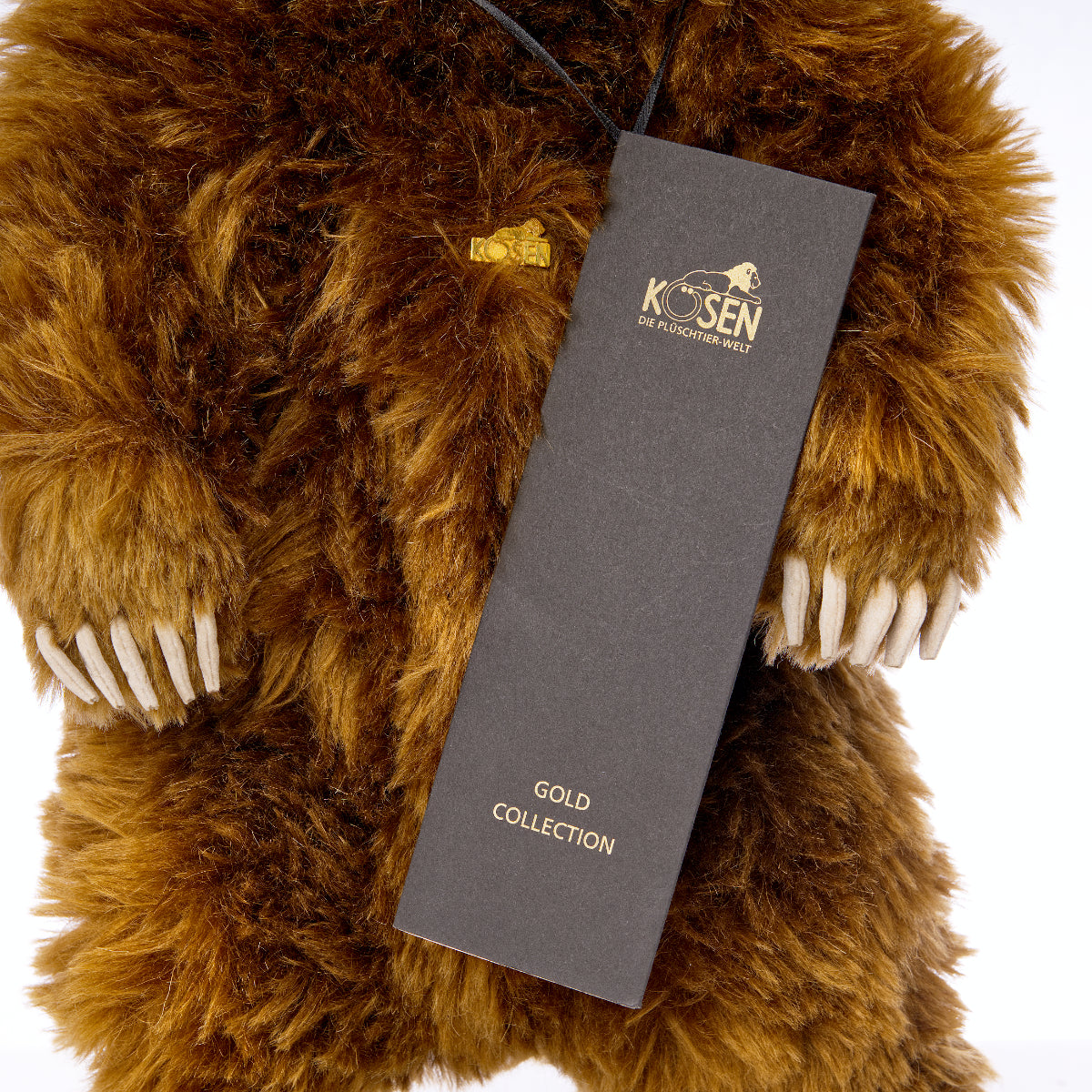 KÖSEN 'Gold-Collection Brown Bear' - Limited Edition with Showcase