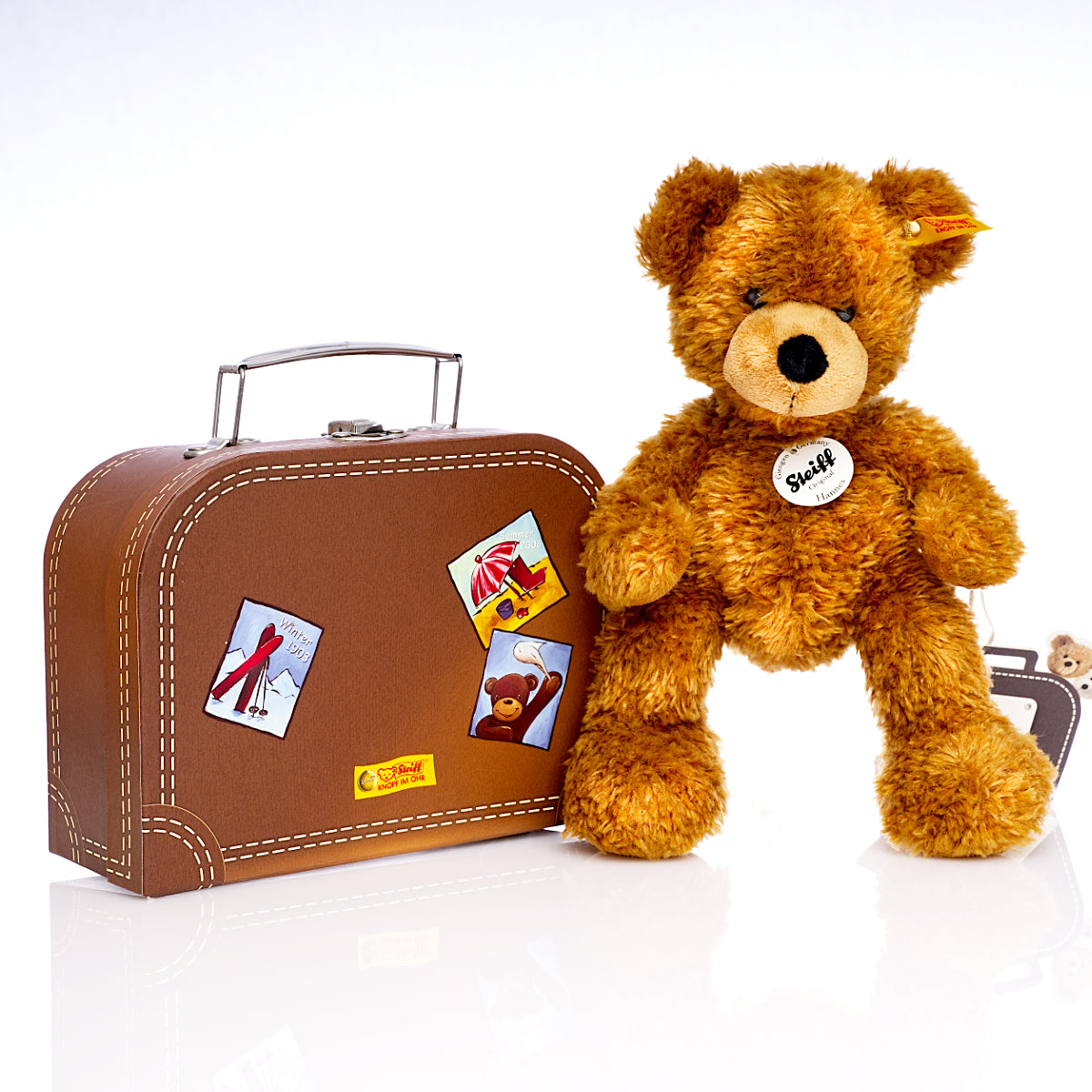 STEIFF 'Hannes in Suitcase Bear' from 2011 – Yellow Tag 111952