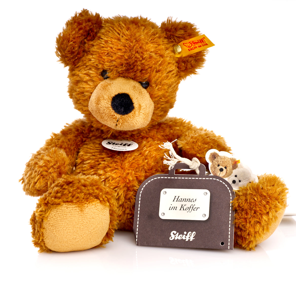 STEIFF 'Hannes in Suitcase Bear' from 2011 – Yellow Tag 111952