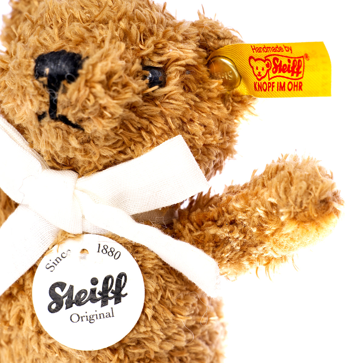 STEIFF 'James Bear' Keyring - Yellow Tag 111570