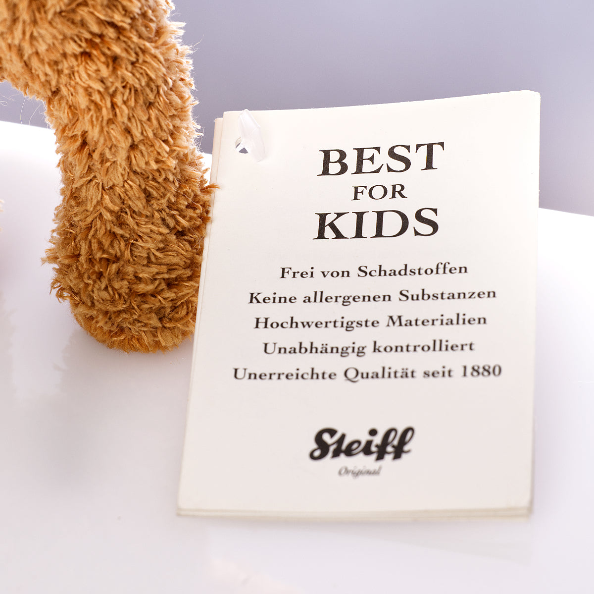STEIFF 'James Bear' Keyring - Yellow Tag 111570