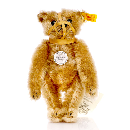 STEIFF Maulkorb 'Muzzle' Bear, Historic Miniature 1908 Replica - Yellow Tag 029196