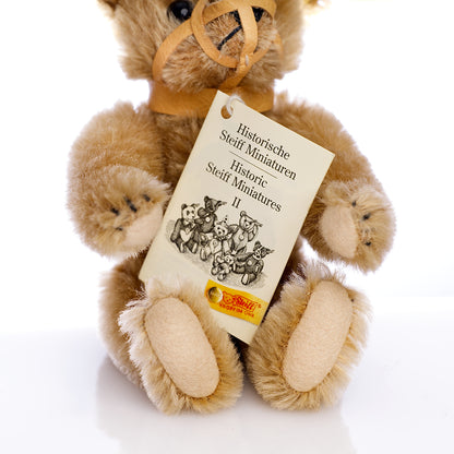 STEIFF Maulkorb 'Muzzle' Bear, Historic Miniature 1908 Replica - Yellow Tag 029196