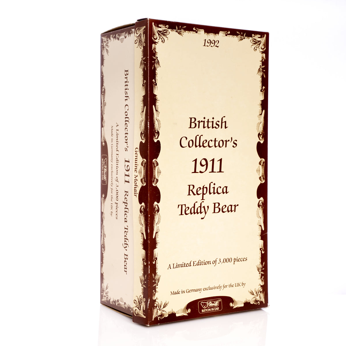 STEIFF 'British Collectors Replica 1911' Bear, a 1992 Limited Edition White Tag 406645