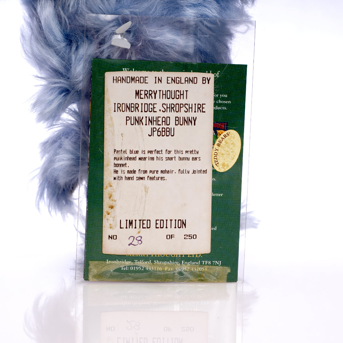 MERRYTHOUGHT 'Punkinhead Bear' with Bunny Ears - JP6BBU