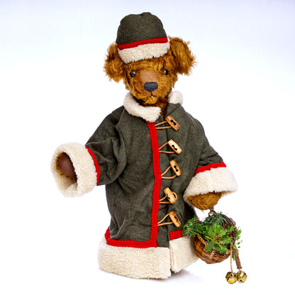 HERMANN-SPIELWAREN 'Father Christmas Artist Bear' 1998 designed by Michele Brown - LE Europe