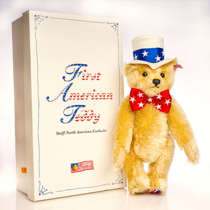 STEIFF 'First American Teddy' - White Tag 667183 - Limited North American Exclusive