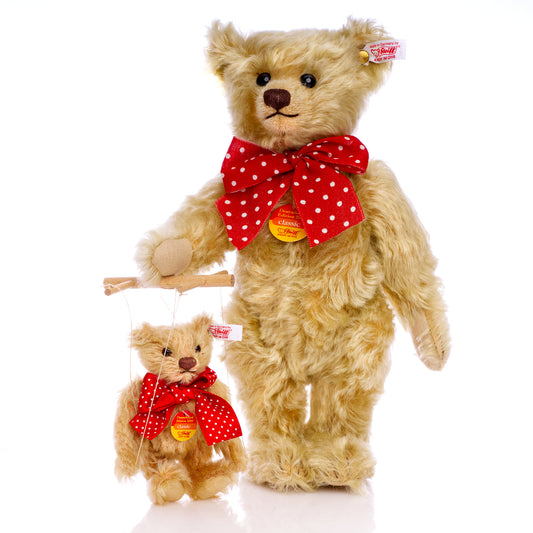 STEIFF 'Puppeteer Mohair Bear & Marionette Set' – German Exclusive  White Tag 671784