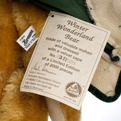 HERMANN-SPIELWAREN 'Winter Wonderland' Bear - Limited Edition