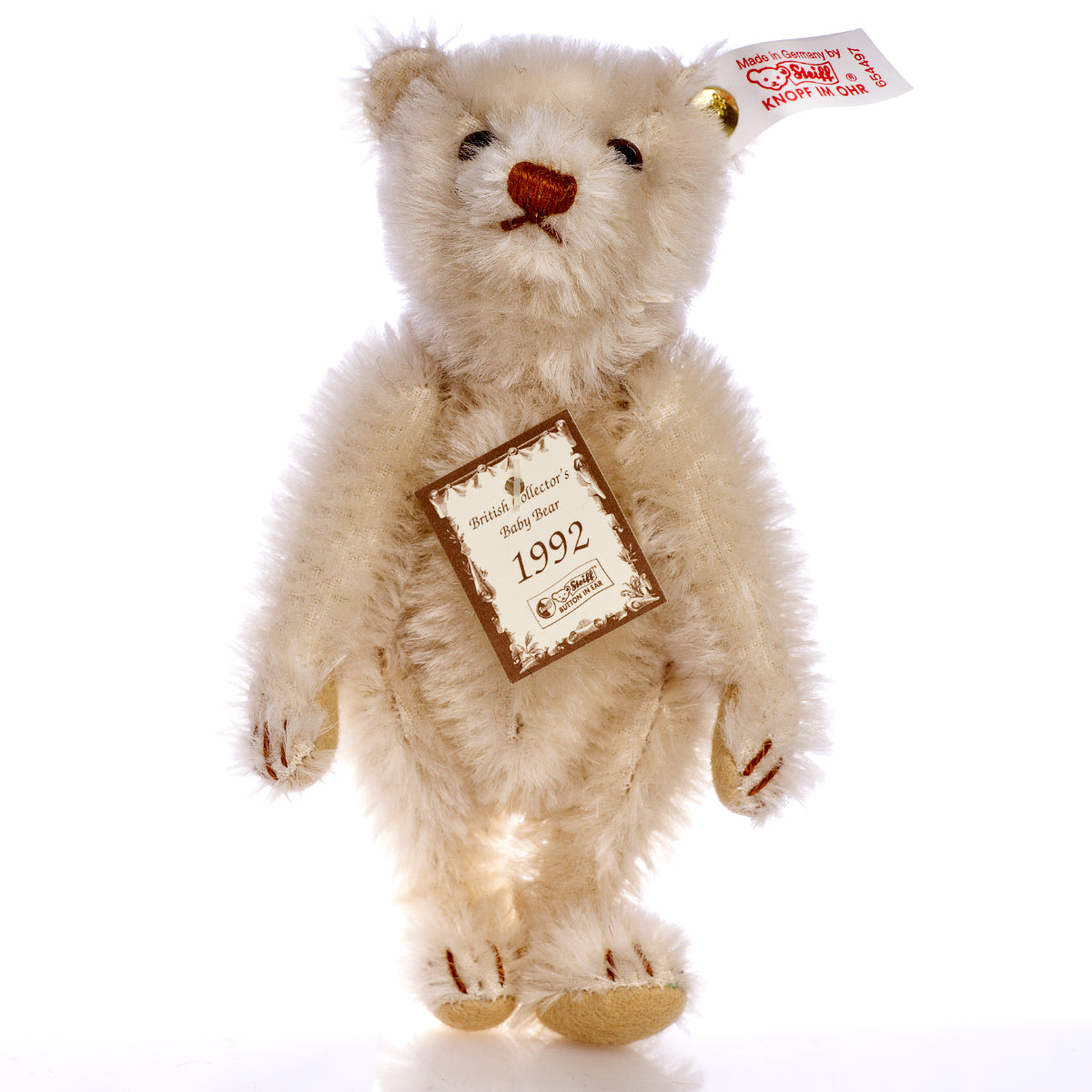 STEIFF British Collectors 'UK Baby Bear Set 1989–1993' - White Tag 654497