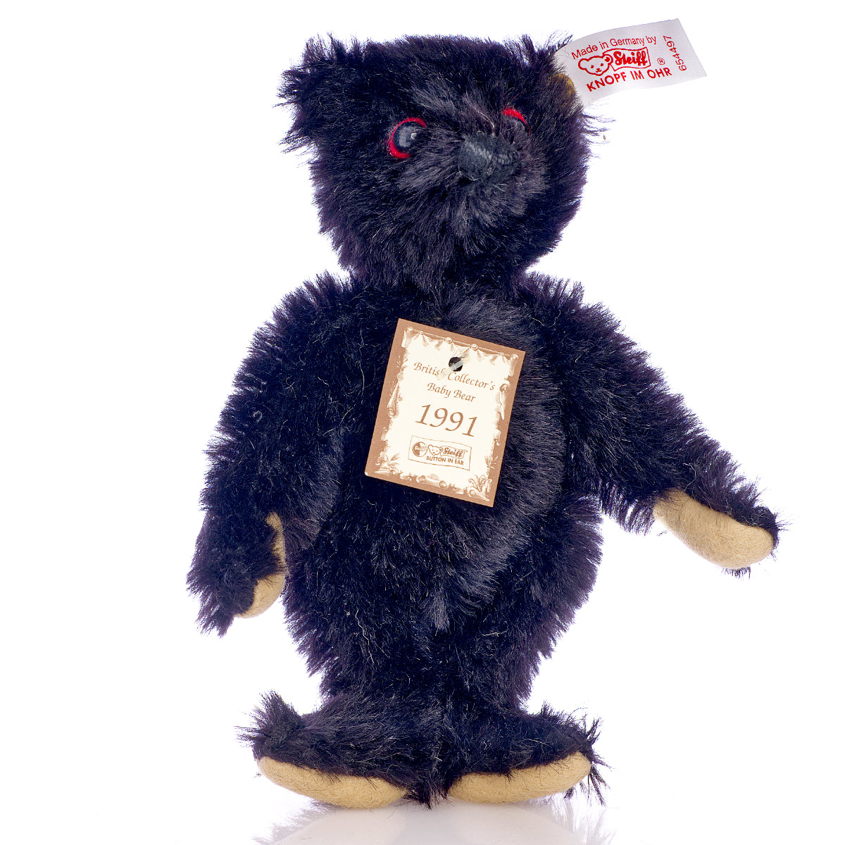 STEIFF British Collectors 'UK Baby Bear Set 1989–1993' - White Tag 654497