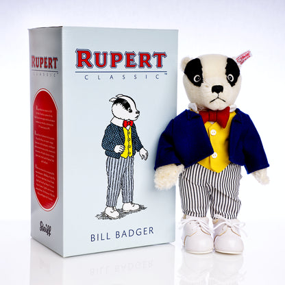 STEIFF Rupert Classic Range 'Bill Badger' Bear - White Tag 653636