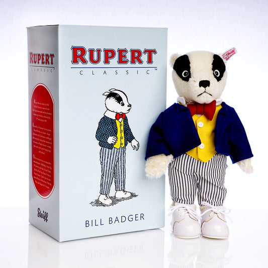 STEIFF Rupert Classic Range 'Bill Badger' Bear - White Tag 653636