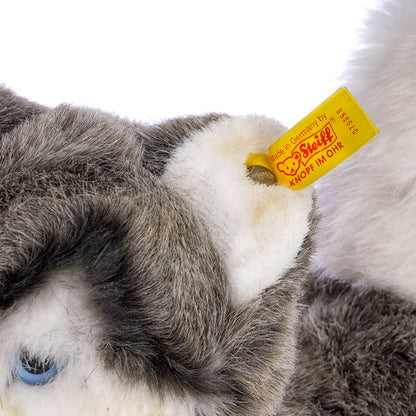 STEIFF 'Siberian Husky Dog' Yellow Tag 079658 – 28cm from the Plush Collection - Retired