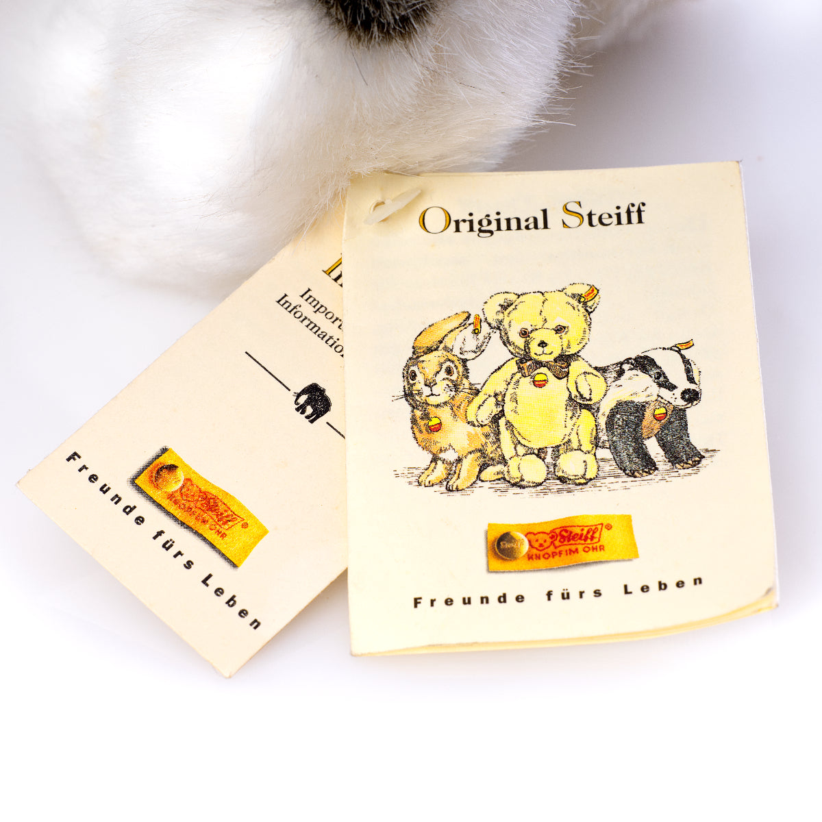 STEIFF 'Siberian Husky Dog' Yellow Tag 079658 – 28cm from the Plush Collection - Retired