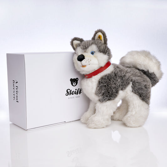 STEIFF  'Husky' Plush Dog - Yellow Tag 079634