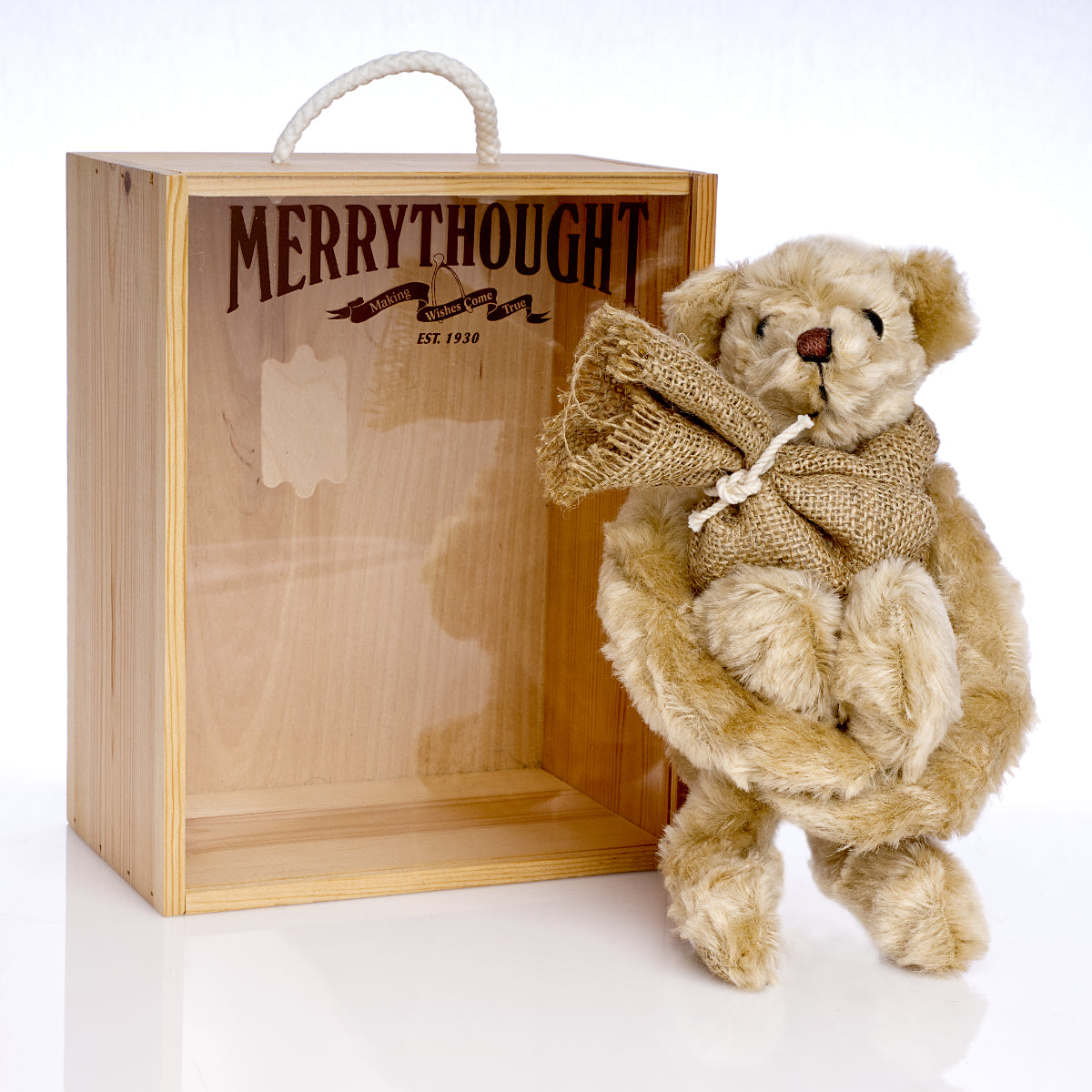 MERRYTHOUGHT 'Stowaway' Bear JK100 – Limited Edition, Mohair, presentation box