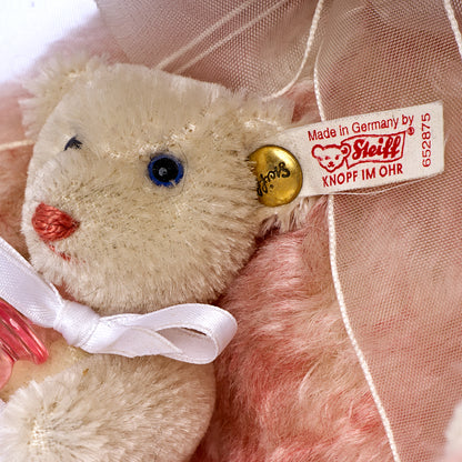 STEIFF 'Hope Mother & Baby Bear Set' - exclusive for Hamleys, White Tag 652875, Mohair, Limited Edition