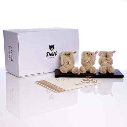 STEIFF 'The Three Wise Bears' White Tag 038372, Limited Edition, Alpaca Set