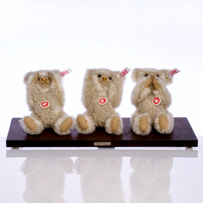 STEIFF 'The Three Wise Bears' White Tag 038372, Limited Edition, Alpaca Set