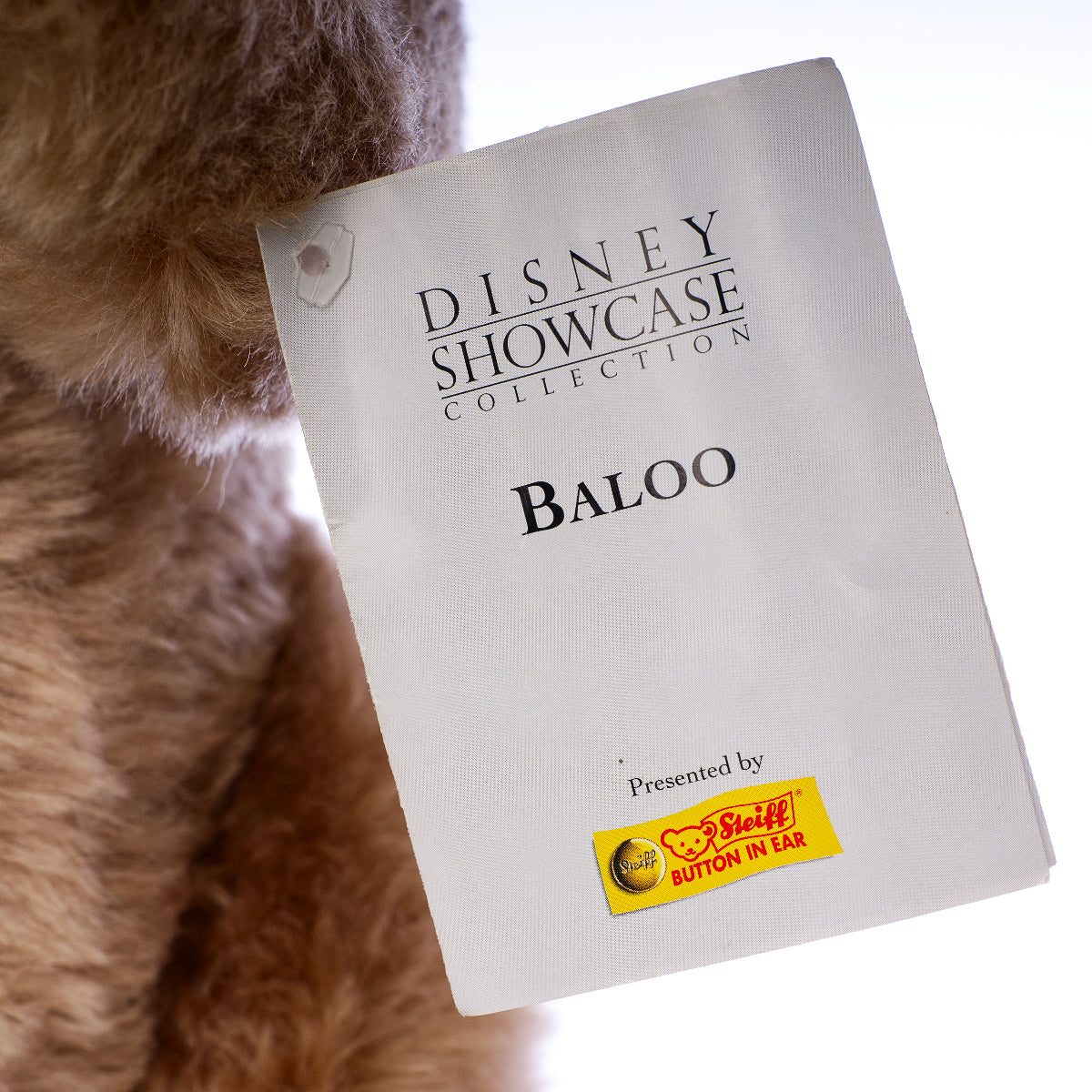 STEIFF 'Baloo' Disney Showcase Collection - White Tag 680267 – Limited Edition, Mohair, mint condition