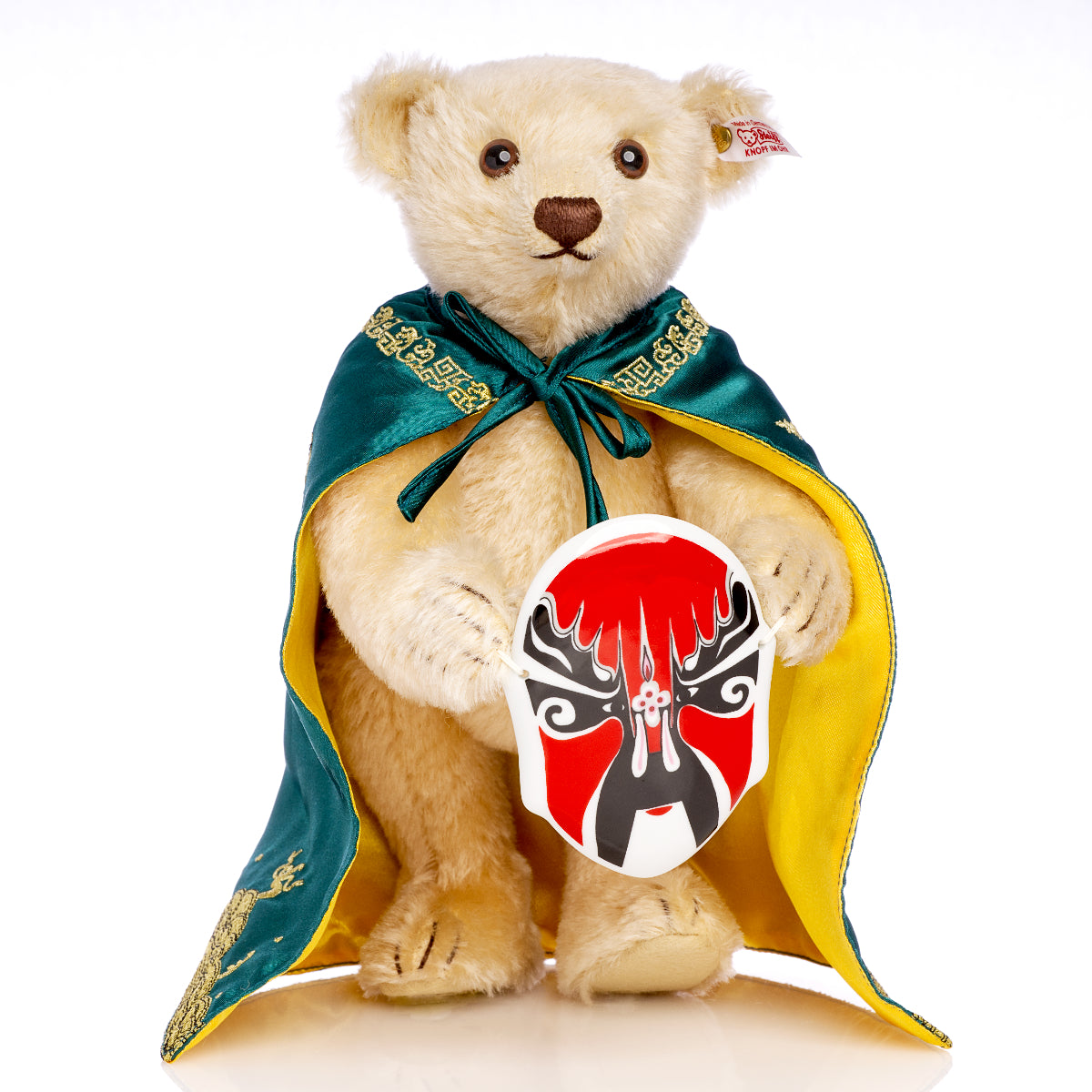 STEIFF 'Chinese Opera' Bear White Tag 676031 – Limited Edition exclusive to Hong Kong, China