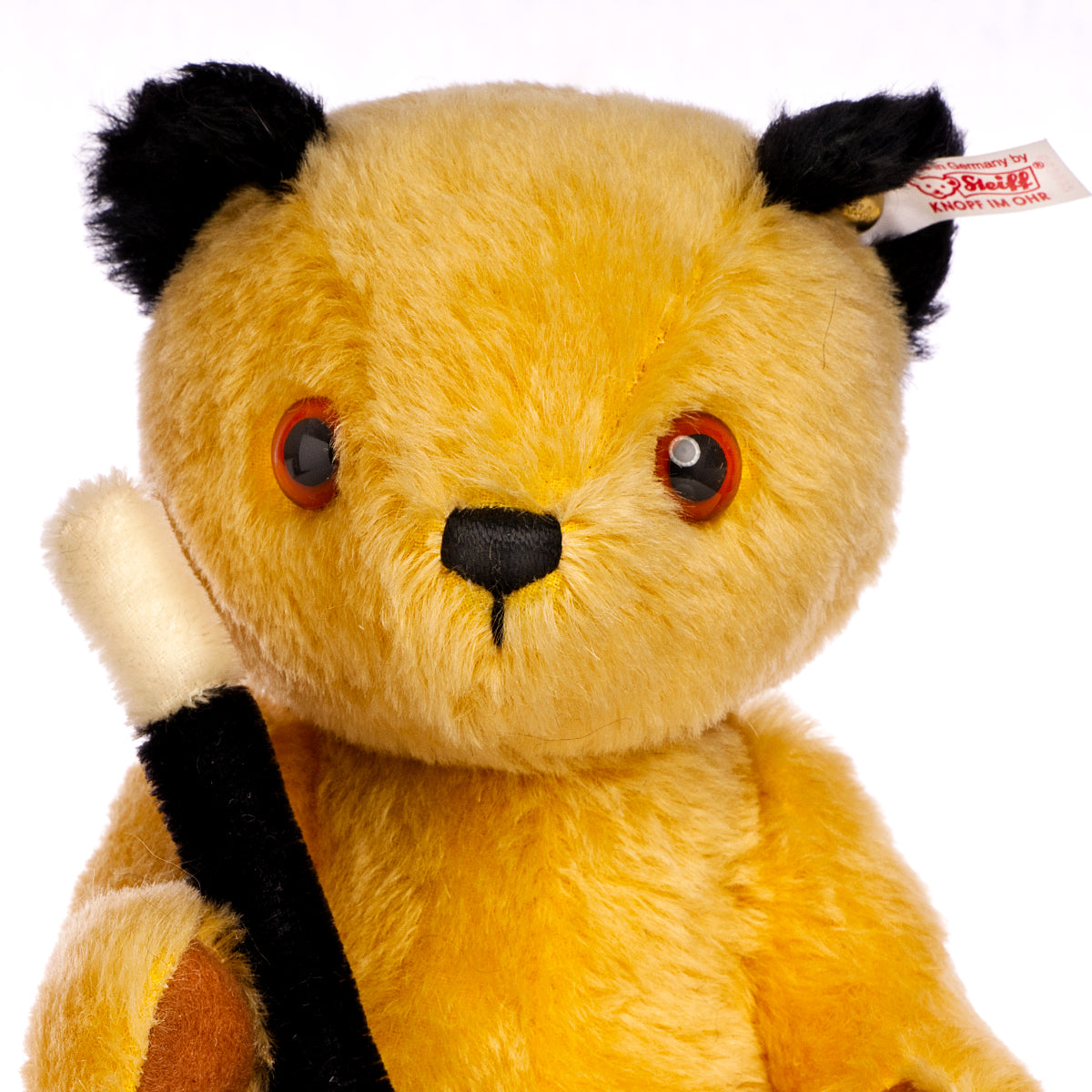 STEIFF 'Sooty' a UK & Ireland Exclusive, White Tag 663932 Jointed Mohair Bear – Limited Edition