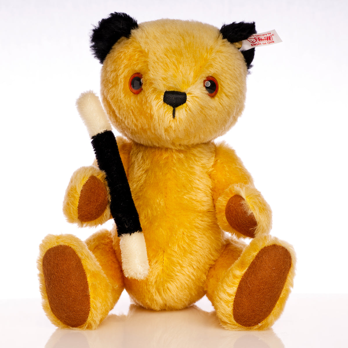 STEIFF 'Sooty' a UK & Ireland Exclusive, White Tag 663932 Jointed Mohair Bear – Limited Edition