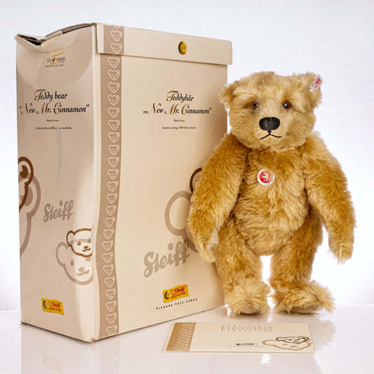 STEIFF 'New Mr. Cinnamon' Bear - White Tag 038846, Limited Edition