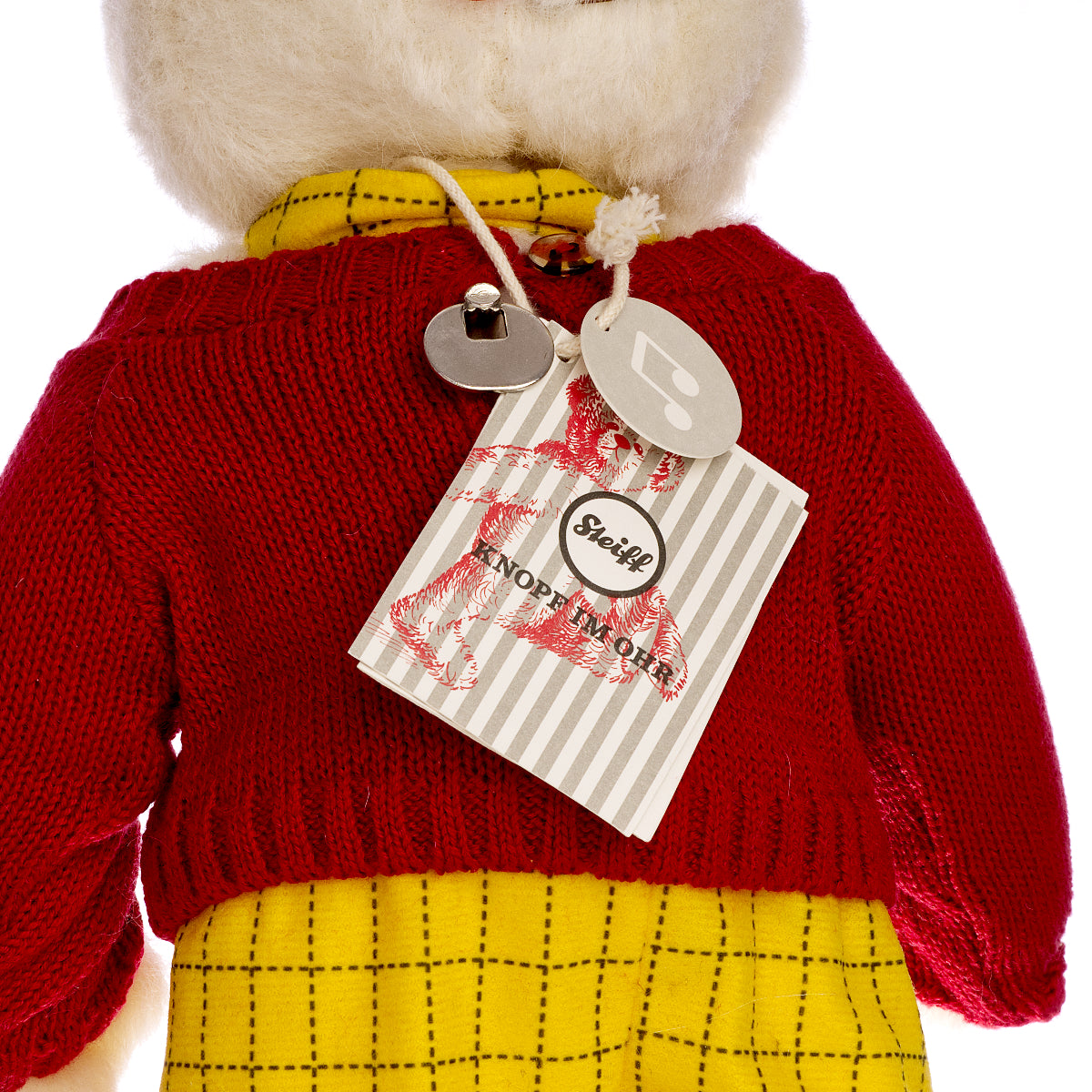 STEIFF 'Rupert Bear' 100th Anniversary - Musical Bear, White Tag 690587