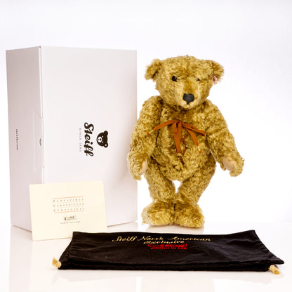 STEIFF ‘Baby Hot Water Bottle Bear’ 1907 Replica – North American Exclusive, White Tag 667299, Mohair