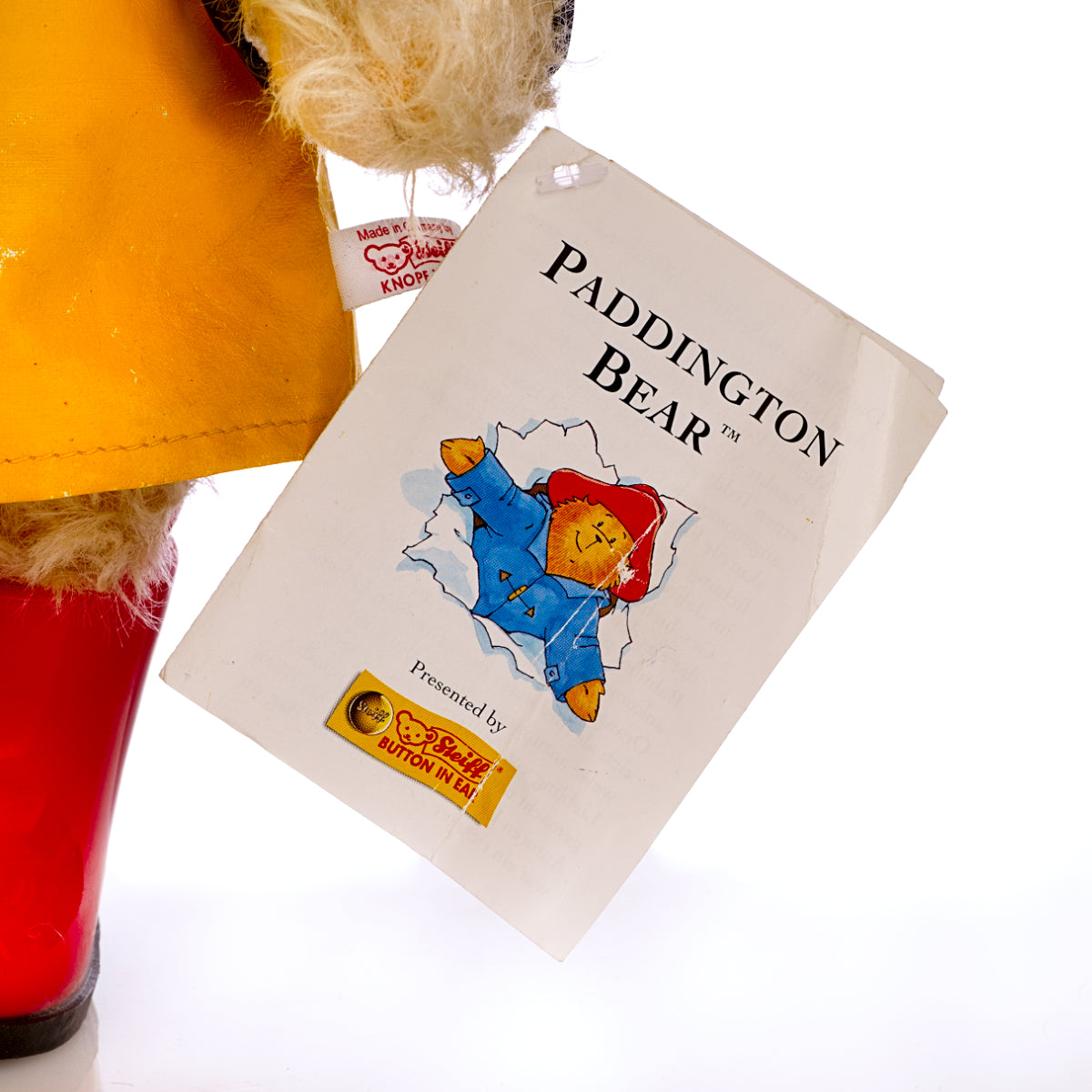 STEIFF 'Paddington Bear' 2005 – Limited Edition, White Tag 354311, Mohair Bear