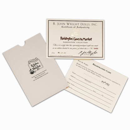 R. JOHN WRIGHT 'Paddington Goes to Market' Accessory Set for his Paddington Collection – Limited Edition, Unused