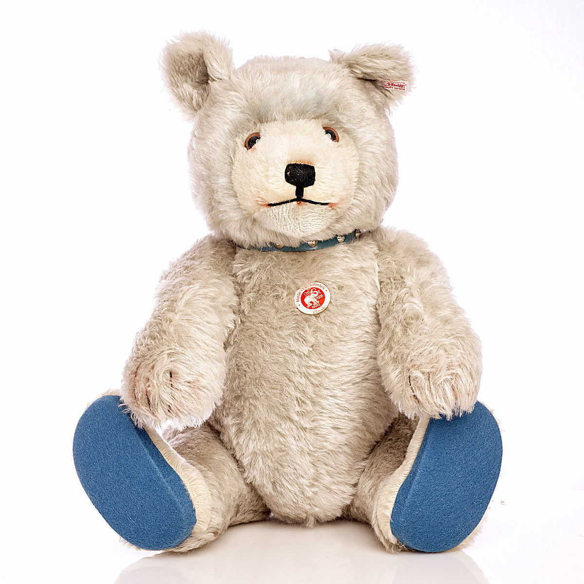 STEIFF 'Baby Blue' Bear - Little Giants Series 2007, White Tag 037085