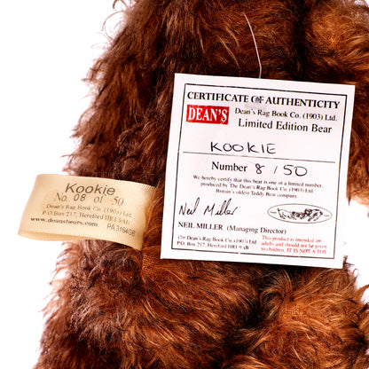 DEAN’s RAG BOOK Company 'Kookie' – Limited Edition, Mohair Teddy Bear from Artist Showcase range
