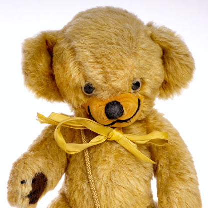 MERRYTHOUGHT 'Cheeky Bear' – Vintage Collectible 1970s, Mohair Teddy Bear plus coin purse