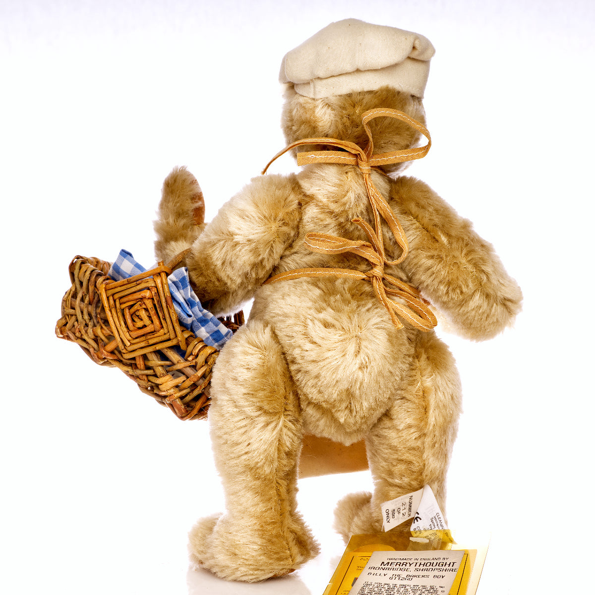 MERRYTHOUGHT 'Billy the Baker’s Boy' GT12GD – Vintage Limited Edition Purest Mohair Bear by Jackie Levitt