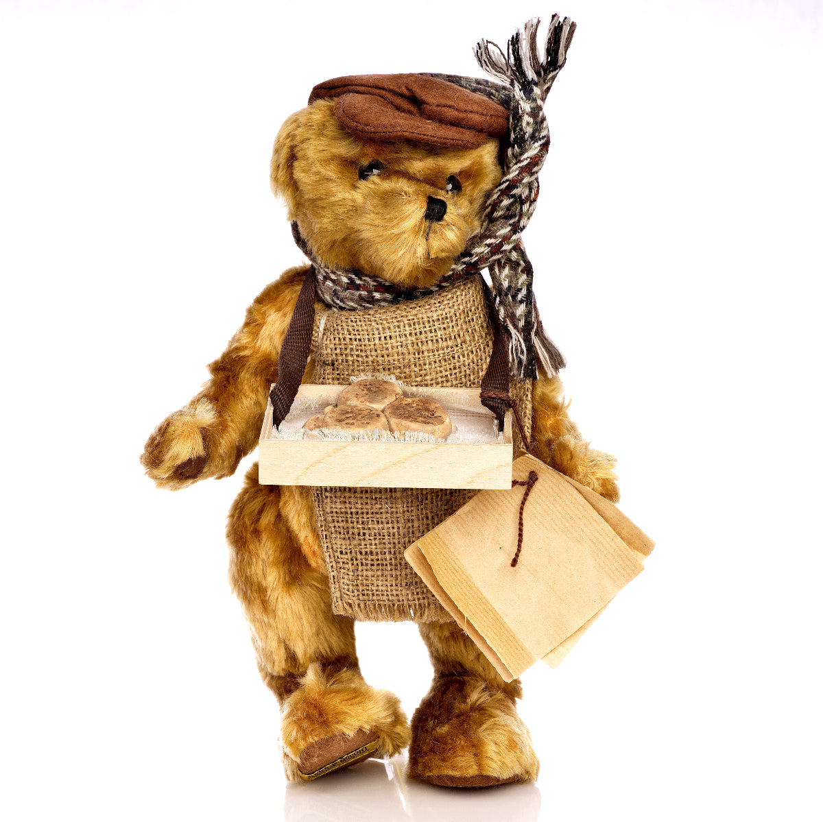 MERRYTHOUGHT 'Muffin Man' JE12BD – Streetcries Series, Vintage Mohair Teddy Bear