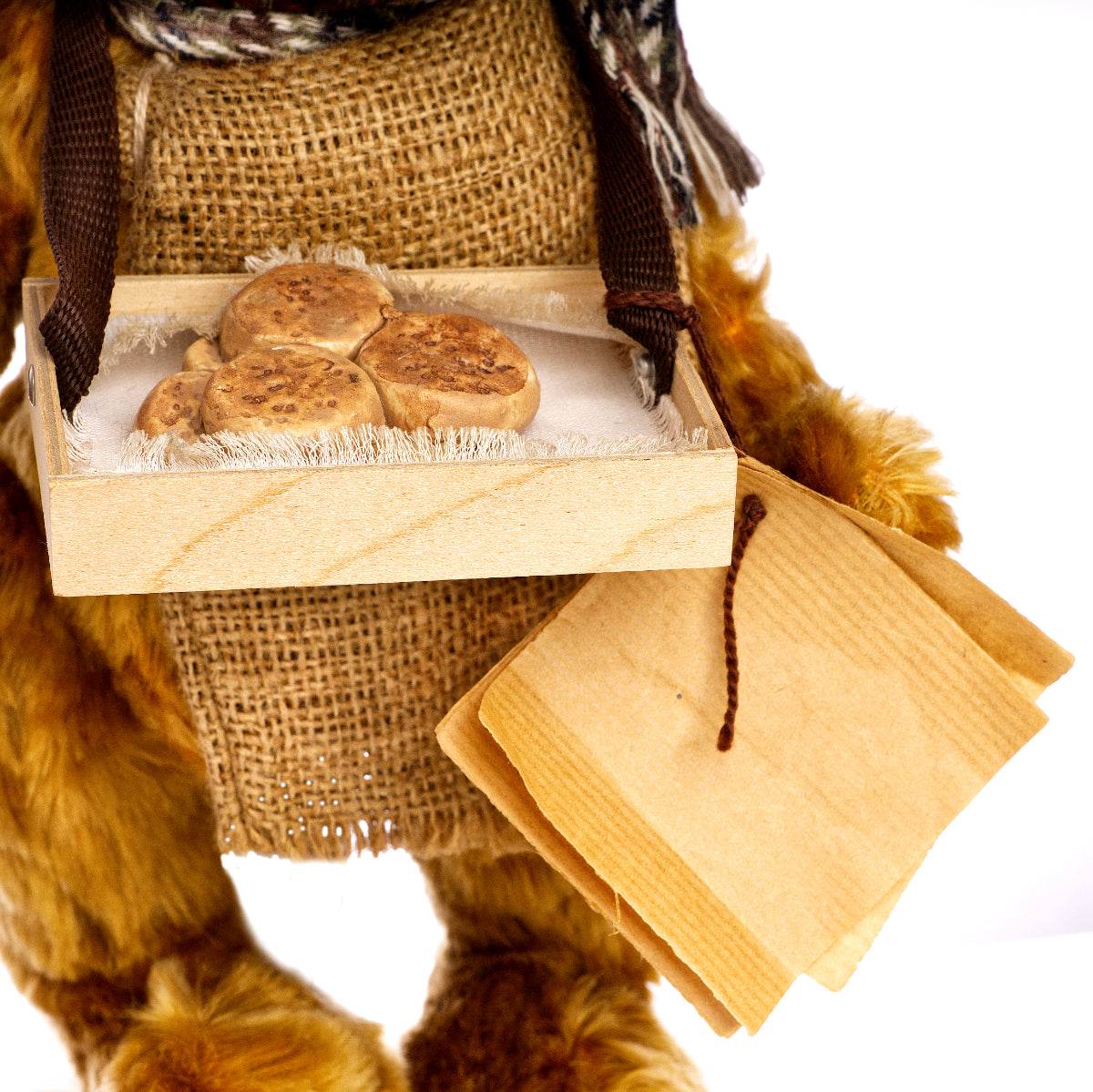 MERRYTHOUGHT 'Muffin Man' JE12BD – Streetcries Series, Vintage Mohair Teddy Bear