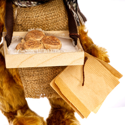 MERRYTHOUGHT 'Muffin Man' JE12BD – Streetcries Series, Vintage Mohair Teddy Bear